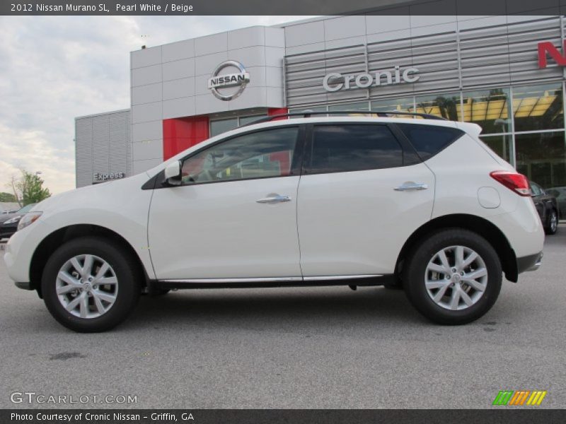 Pearl White / Beige 2012 Nissan Murano SL