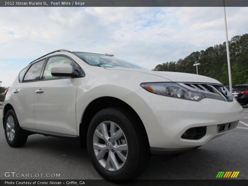 Pearl White / Beige 2012 Nissan Murano SL