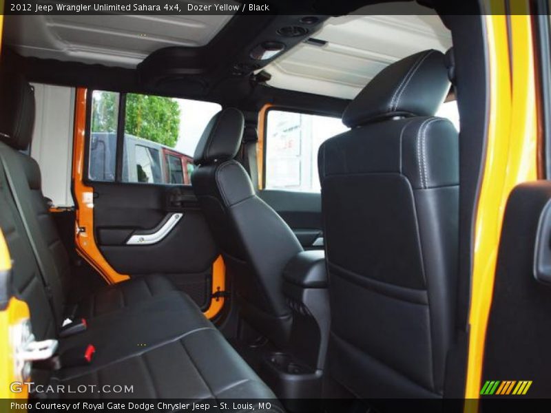 Dozer Yellow / Black 2012 Jeep Wrangler Unlimited Sahara 4x4