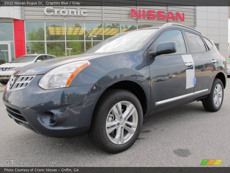 Graphite Blue / Gray 2012 Nissan Rogue SV