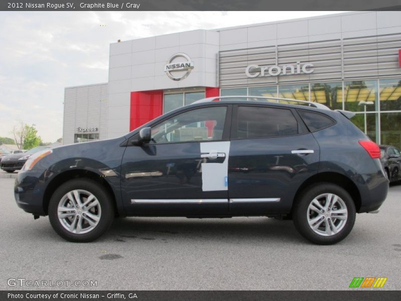 Graphite Blue / Gray 2012 Nissan Rogue SV