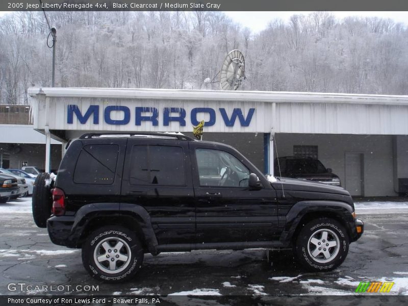 Black Clearcoat / Medium Slate Gray 2005 Jeep Liberty Renegade 4x4