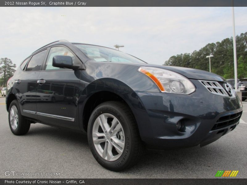 Graphite Blue / Gray 2012 Nissan Rogue SV