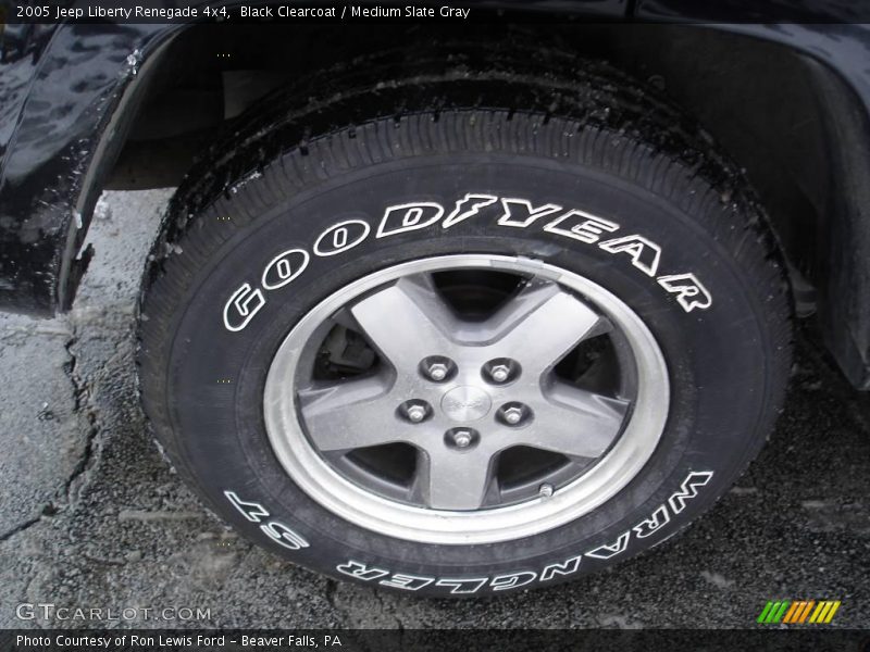 Black Clearcoat / Medium Slate Gray 2005 Jeep Liberty Renegade 4x4