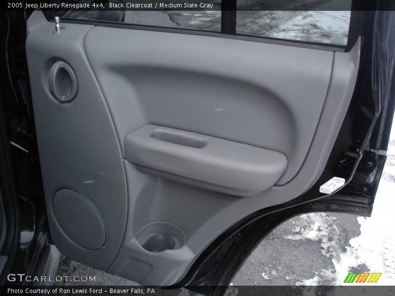 Black Clearcoat / Medium Slate Gray 2005 Jeep Liberty Renegade 4x4