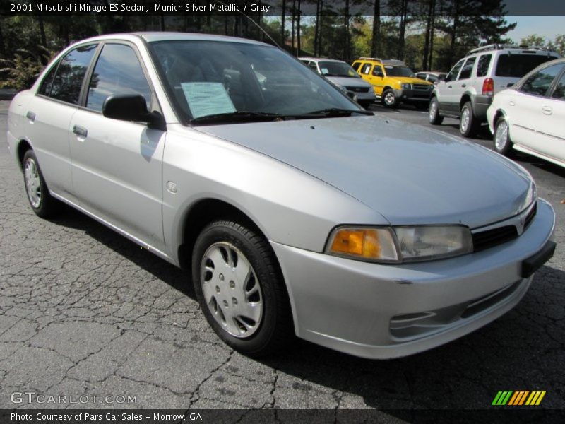 Munich Silver Metallic / Gray 2001 Mitsubishi Mirage ES Sedan