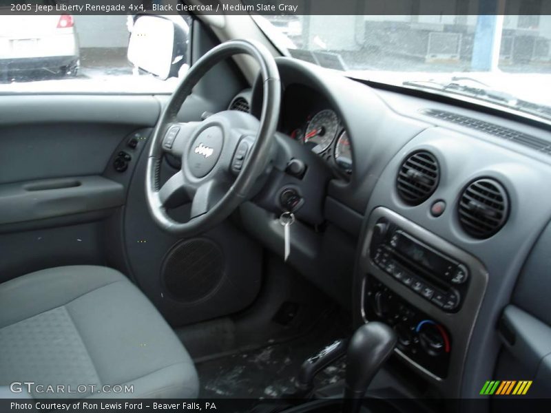 Black Clearcoat / Medium Slate Gray 2005 Jeep Liberty Renegade 4x4