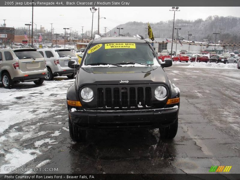 Black Clearcoat / Medium Slate Gray 2005 Jeep Liberty Renegade 4x4