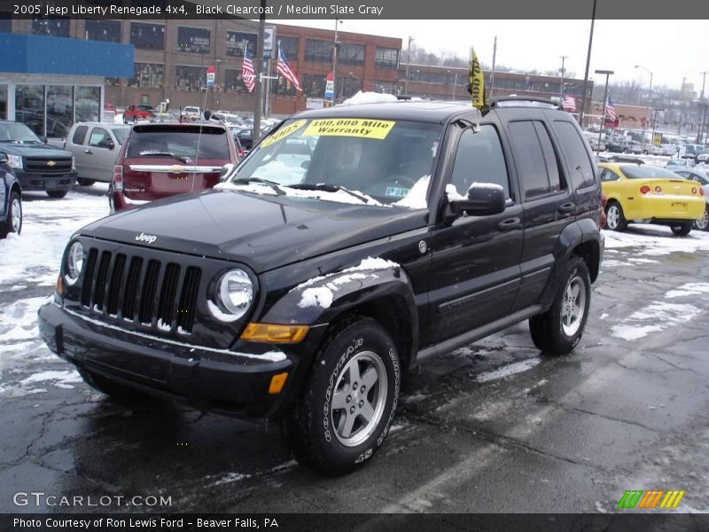Black Clearcoat / Medium Slate Gray 2005 Jeep Liberty Renegade 4x4
