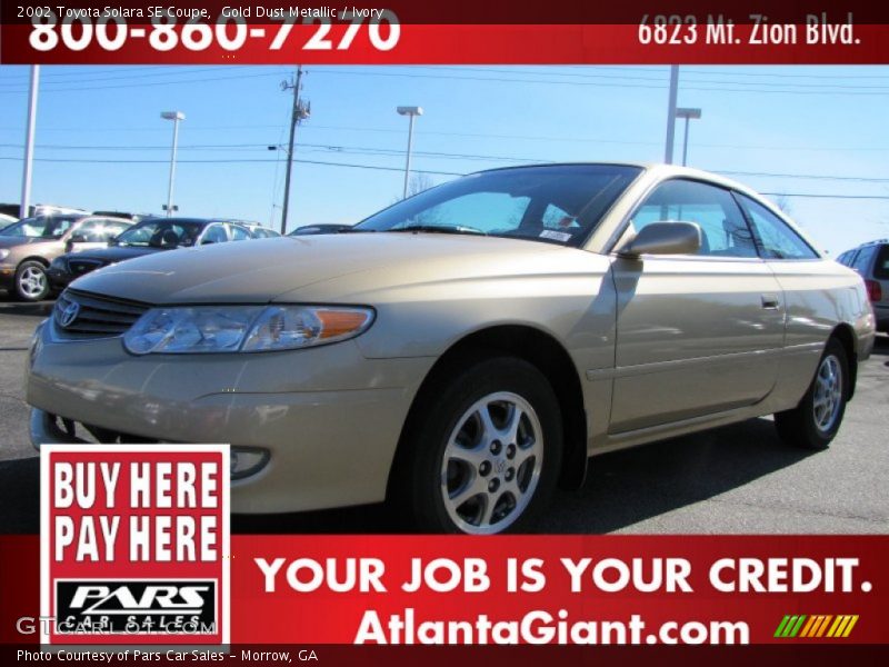 Gold Dust Metallic / Ivory 2002 Toyota Solara SE Coupe