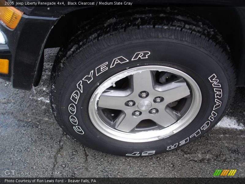Black Clearcoat / Medium Slate Gray 2005 Jeep Liberty Renegade 4x4