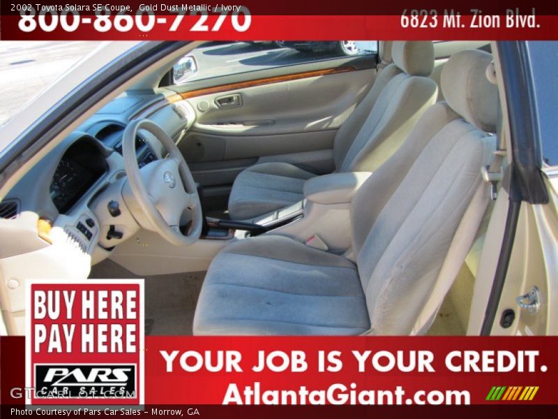Gold Dust Metallic / Ivory 2002 Toyota Solara SE Coupe