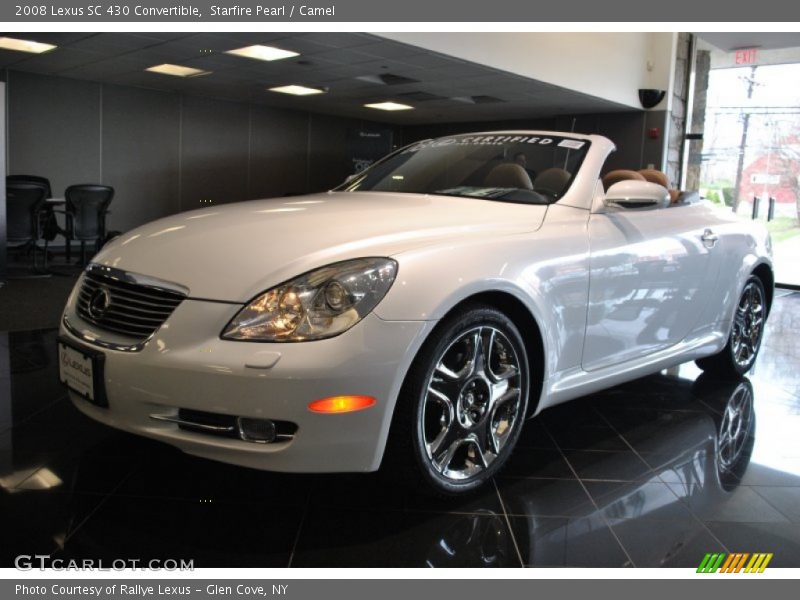 Starfire Pearl / Camel 2008 Lexus SC 430 Convertible