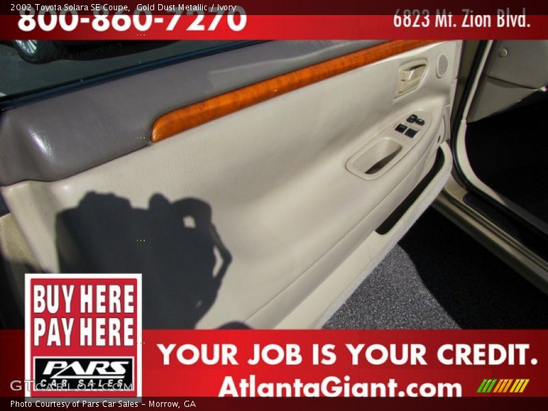 Gold Dust Metallic / Ivory 2002 Toyota Solara SE Coupe