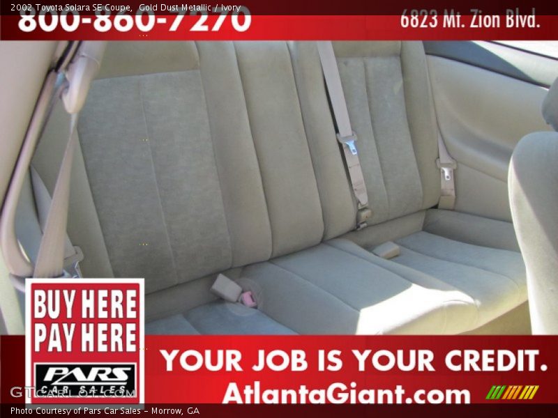 Gold Dust Metallic / Ivory 2002 Toyota Solara SE Coupe