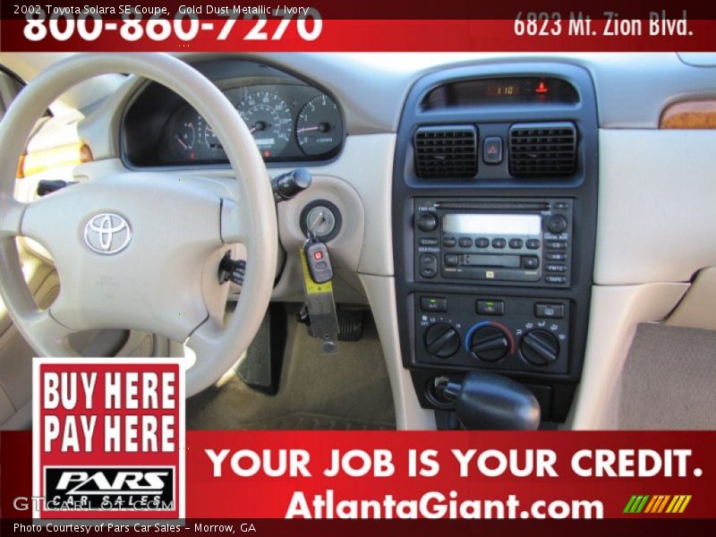 Gold Dust Metallic / Ivory 2002 Toyota Solara SE Coupe
