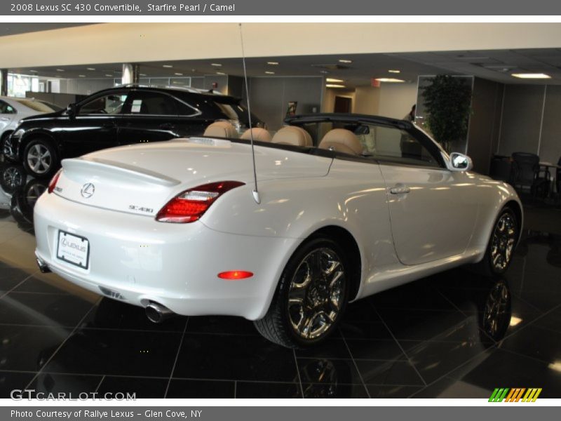 Starfire Pearl / Camel 2008 Lexus SC 430 Convertible