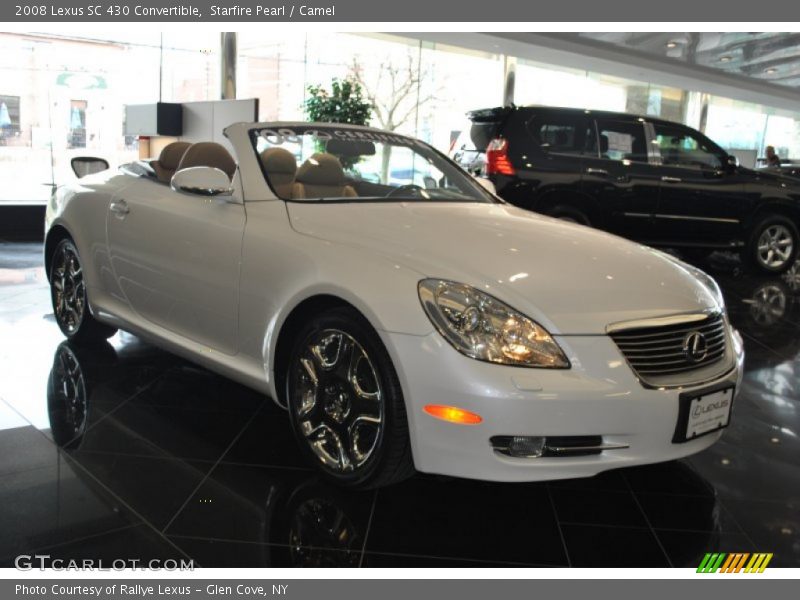Starfire Pearl / Camel 2008 Lexus SC 430 Convertible