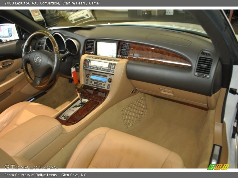 Starfire Pearl / Camel 2008 Lexus SC 430 Convertible