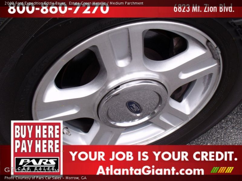 Estate Green Metallic / Medium Parchment 2003 Ford Expedition Eddie Bauer