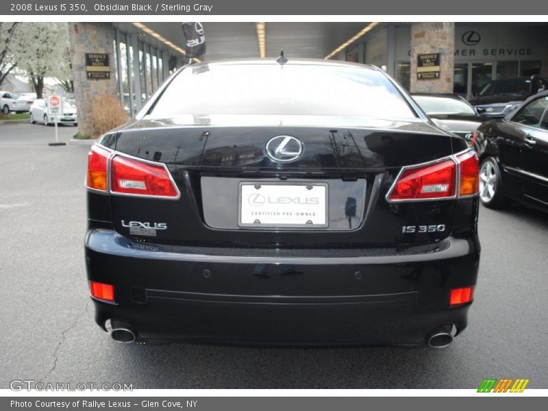 Obsidian Black / Sterling Gray 2008 Lexus IS 350