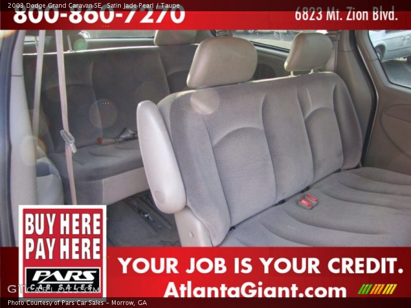Satin Jade Pearl / Taupe 2003 Dodge Grand Caravan SE