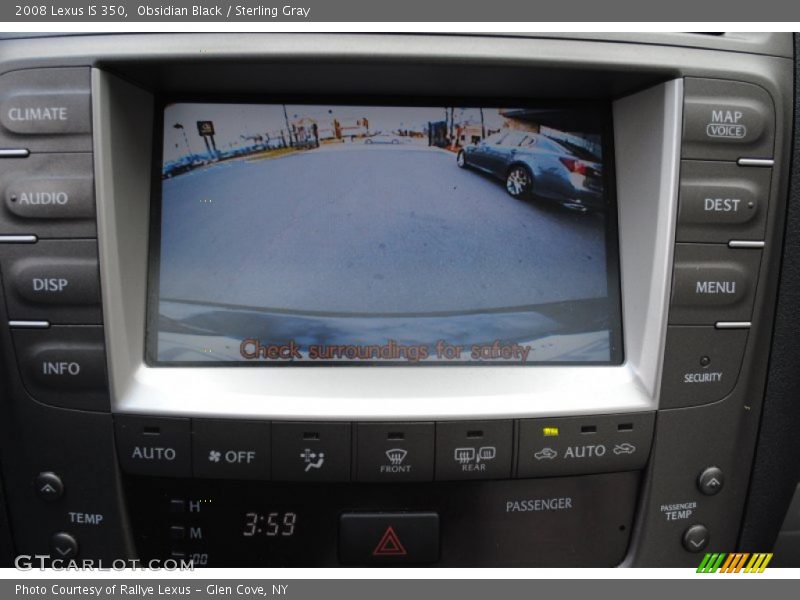 Obsidian Black / Sterling Gray 2008 Lexus IS 350
