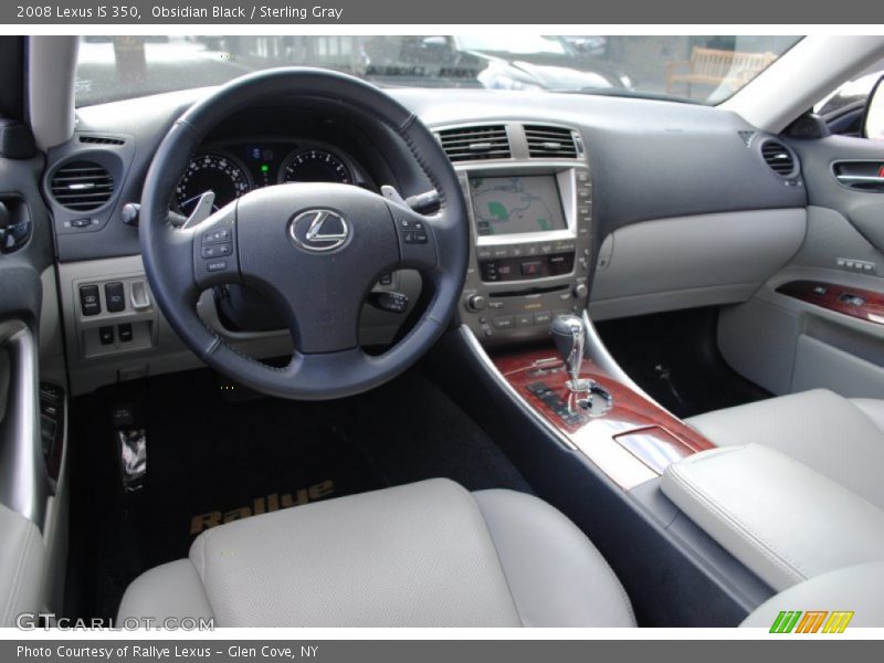 Obsidian Black / Sterling Gray 2008 Lexus IS 350