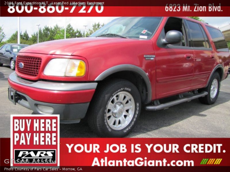 Laser Red / Medium Parchment 2001 Ford Expedition XLT