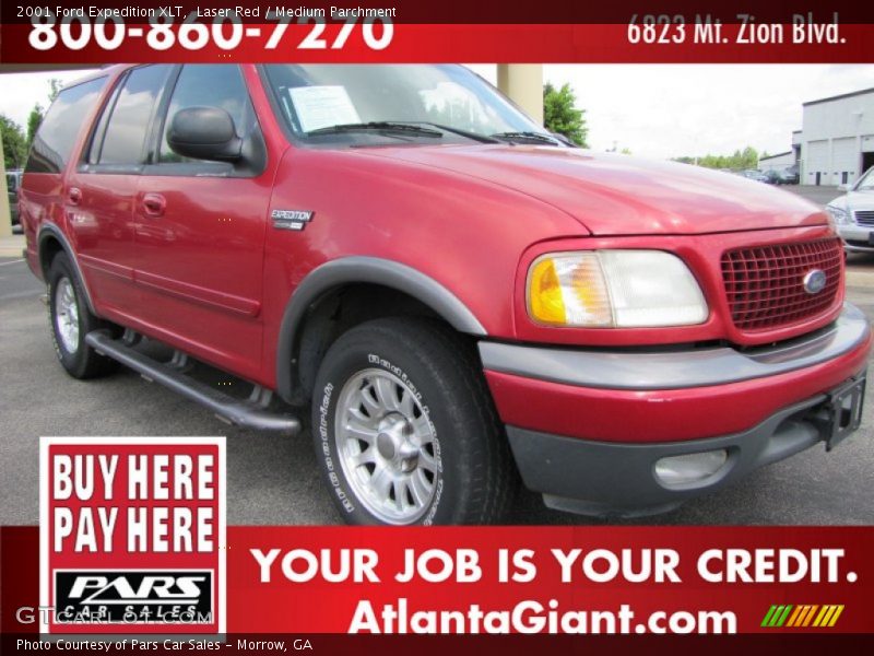 Laser Red / Medium Parchment 2001 Ford Expedition XLT