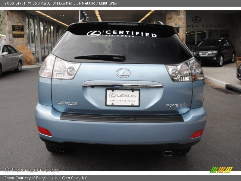 Breakwater Blue Metallic / Light Gray 2009 Lexus RX 350 AWD