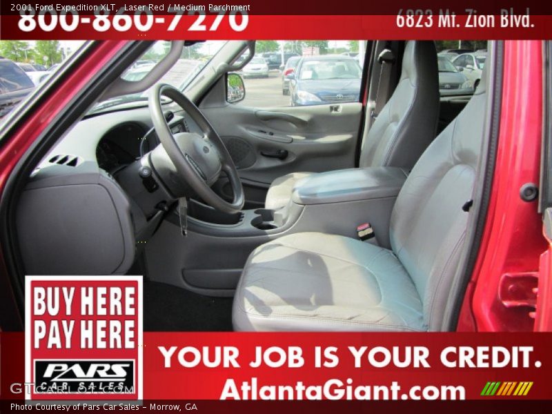 Laser Red / Medium Parchment 2001 Ford Expedition XLT