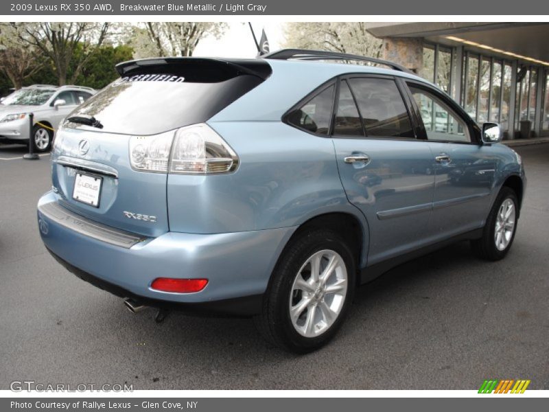 Breakwater Blue Metallic / Light Gray 2009 Lexus RX 350 AWD