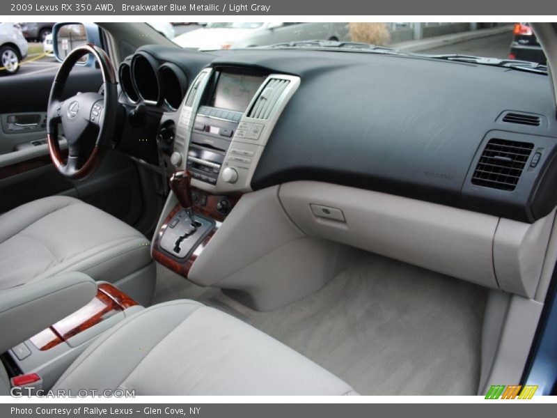 Breakwater Blue Metallic / Light Gray 2009 Lexus RX 350 AWD