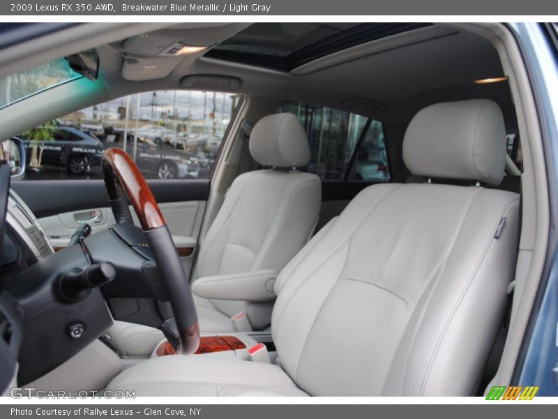 Breakwater Blue Metallic / Light Gray 2009 Lexus RX 350 AWD