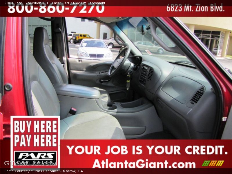 Laser Red / Medium Parchment 2001 Ford Expedition XLT