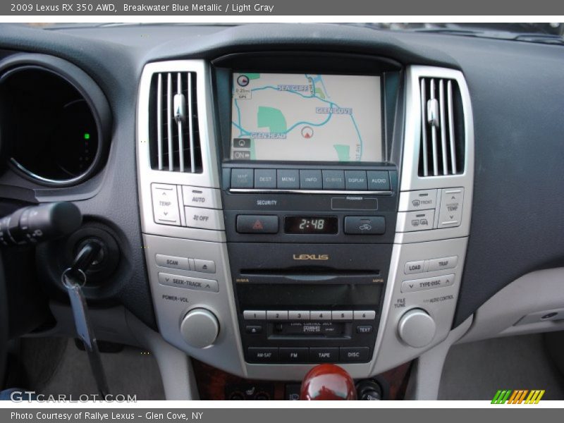 Breakwater Blue Metallic / Light Gray 2009 Lexus RX 350 AWD