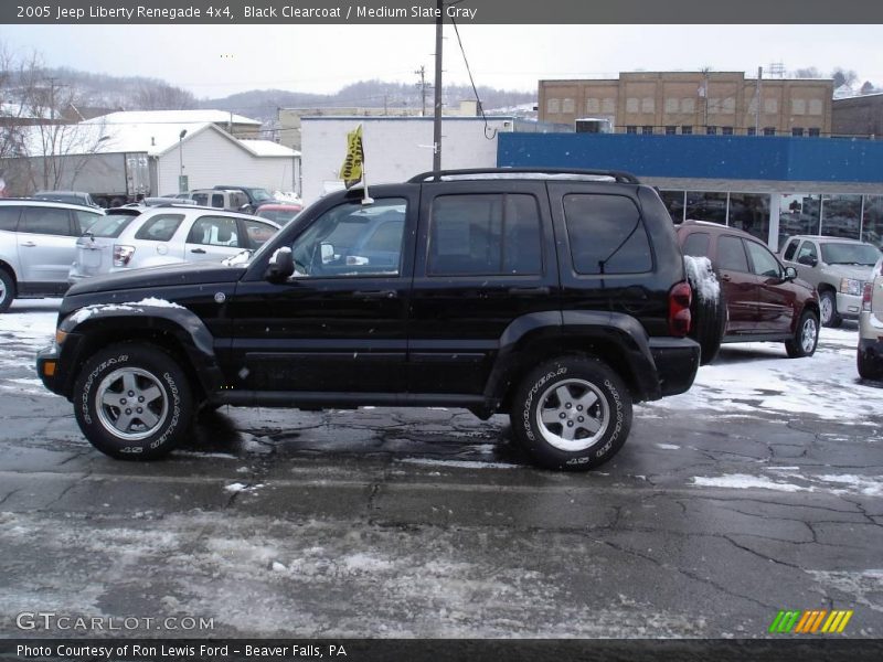 Black Clearcoat / Medium Slate Gray 2005 Jeep Liberty Renegade 4x4