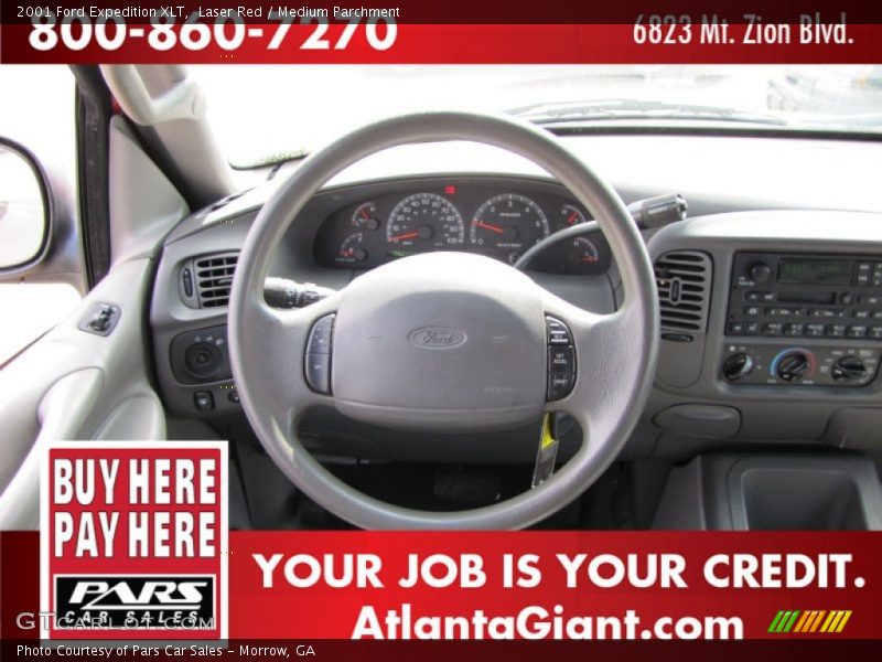 Laser Red / Medium Parchment 2001 Ford Expedition XLT