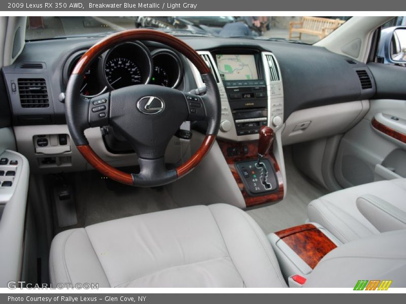 Breakwater Blue Metallic / Light Gray 2009 Lexus RX 350 AWD