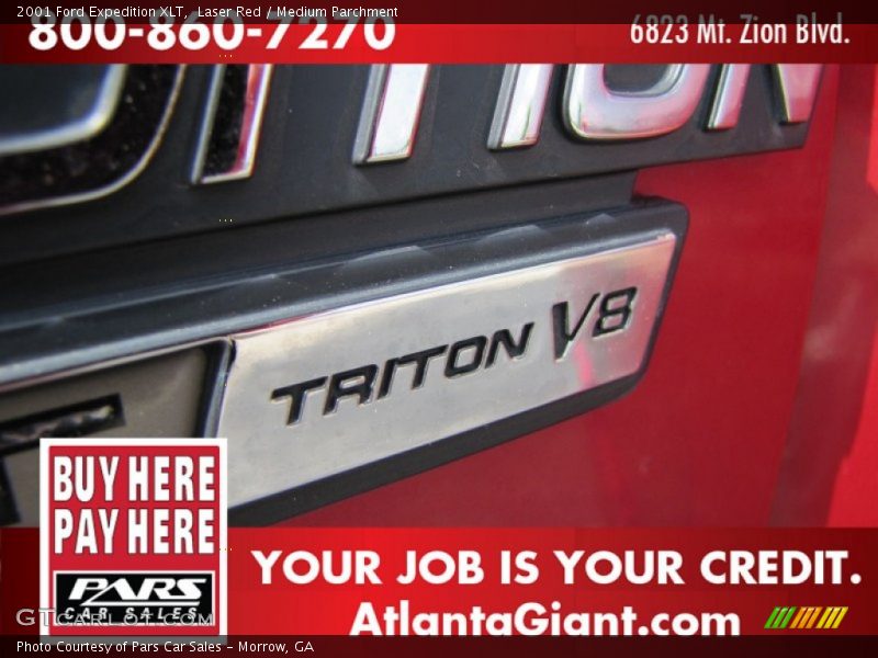 Laser Red / Medium Parchment 2001 Ford Expedition XLT