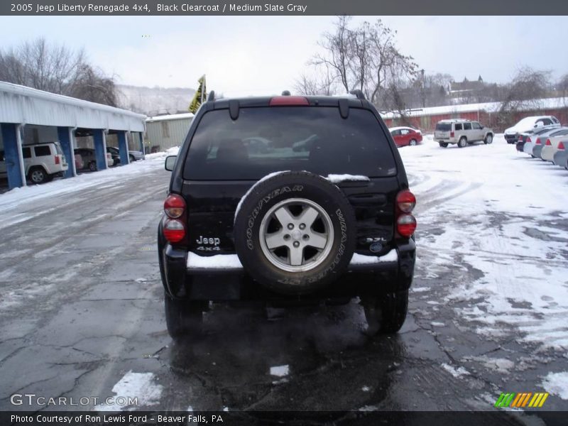 Black Clearcoat / Medium Slate Gray 2005 Jeep Liberty Renegade 4x4