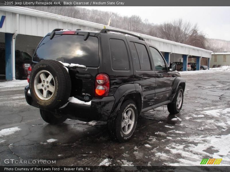 Black Clearcoat / Medium Slate Gray 2005 Jeep Liberty Renegade 4x4