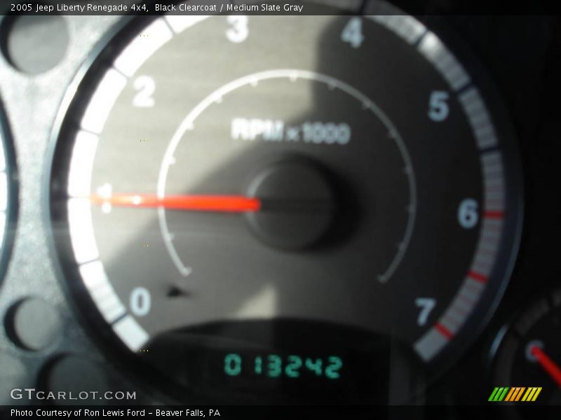 Black Clearcoat / Medium Slate Gray 2005 Jeep Liberty Renegade 4x4