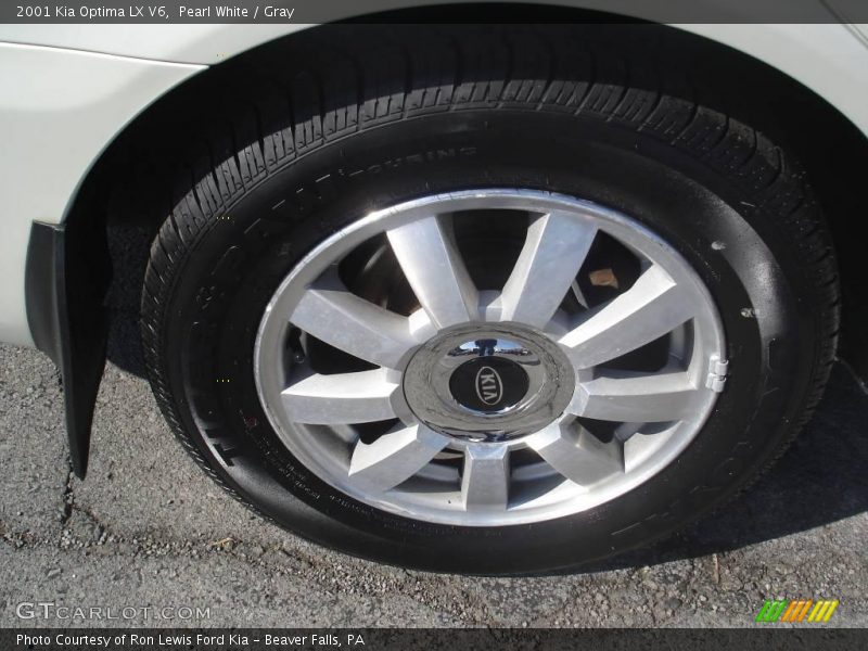 Pearl White / Gray 2001 Kia Optima LX V6