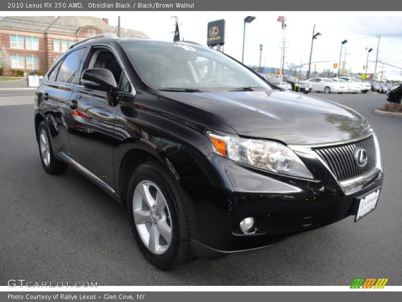 Obsidian Black / Black/Brown Walnut 2010 Lexus RX 350 AWD