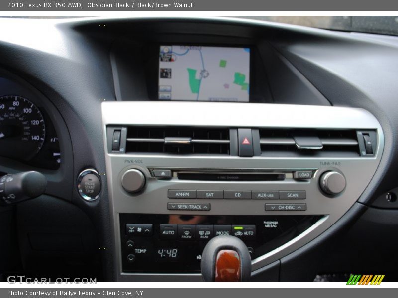 Obsidian Black / Black/Brown Walnut 2010 Lexus RX 350 AWD