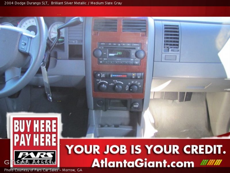 Brilliant Silver Metallic / Medium Slate Gray 2004 Dodge Durango SLT