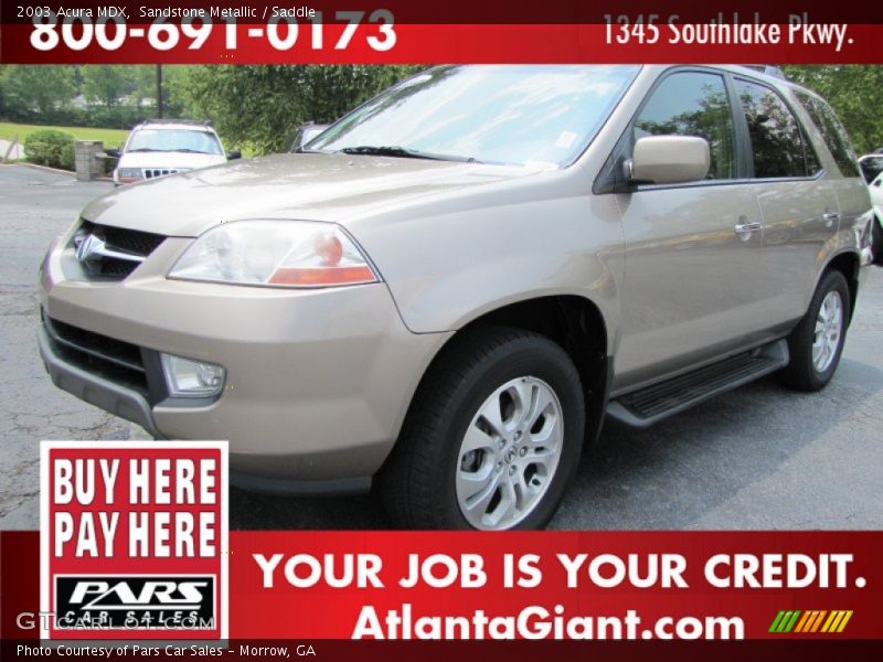 Sandstone Metallic / Saddle 2003 Acura MDX