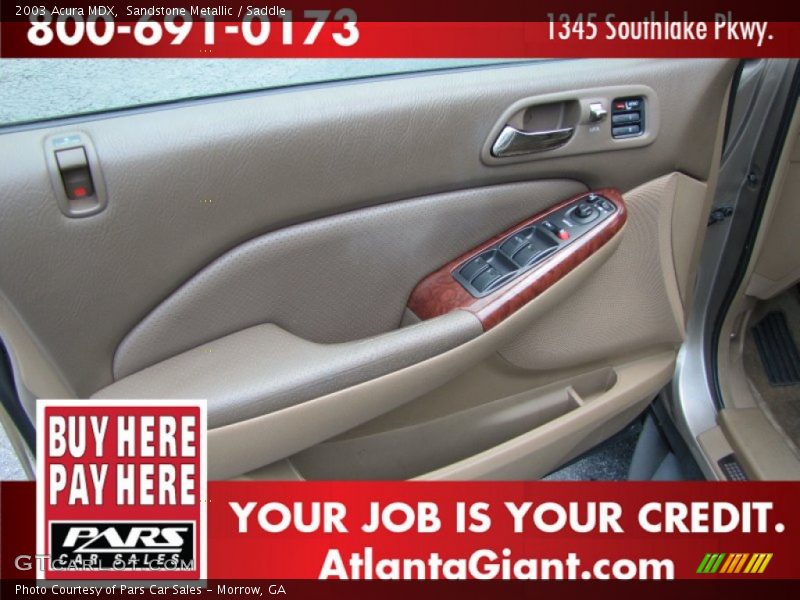 Sandstone Metallic / Saddle 2003 Acura MDX